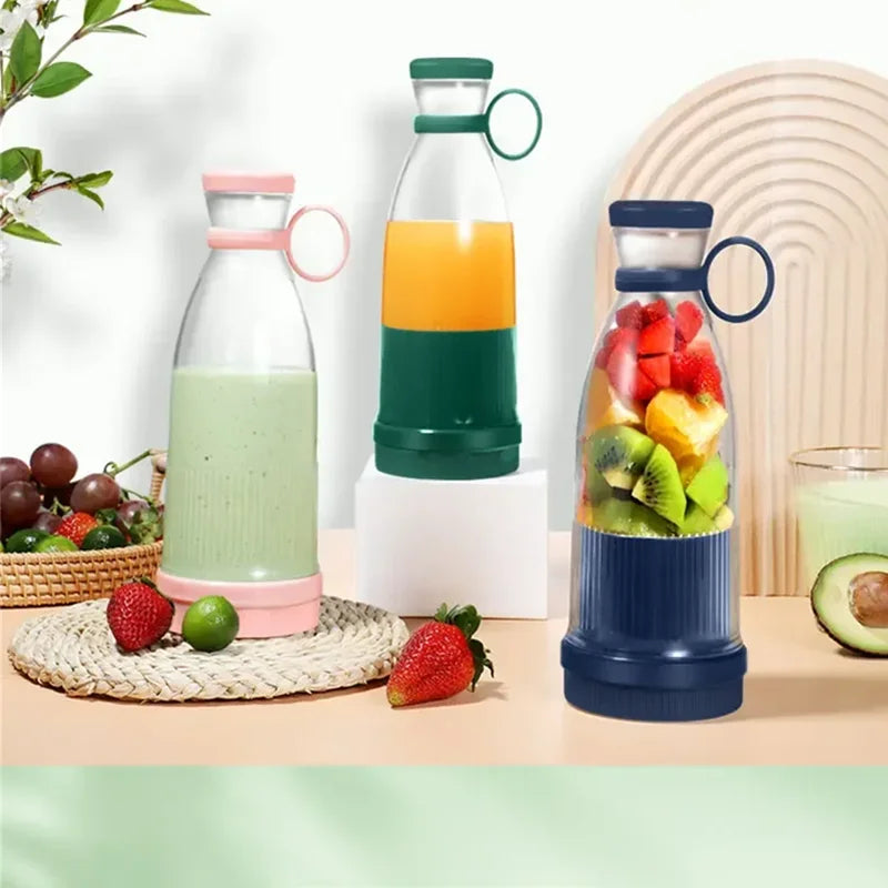Copo espremedor elétrico usb portátil, liquidificador de 6 lâminas TopBlender