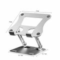 Liga de Alumínio Ajustável Phone Tablet Stand, Suporte para Tablet Laptop, Suporte Dobrável Portátil, Suporte de Refrigeração, Até 17"
