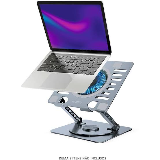 Liga de Alumínio Ajustável Phone Tablet Stand, Suporte para Tablet Laptop, Suporte Dobrável Portátil, Suporte de Refrigeração, Até 17"